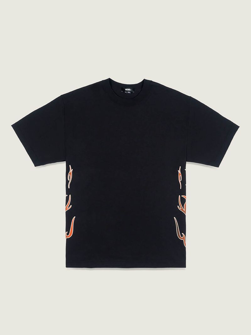 Polera M/C Hombre Dayana Side Tribal Negro Vans