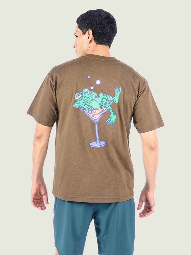 Polera M/C Hombre Bar Hopper Tee Café Vans