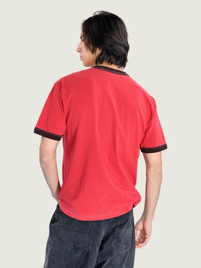 Polera M/C Hombre Flame Face Tee Beige/Crudo Vans