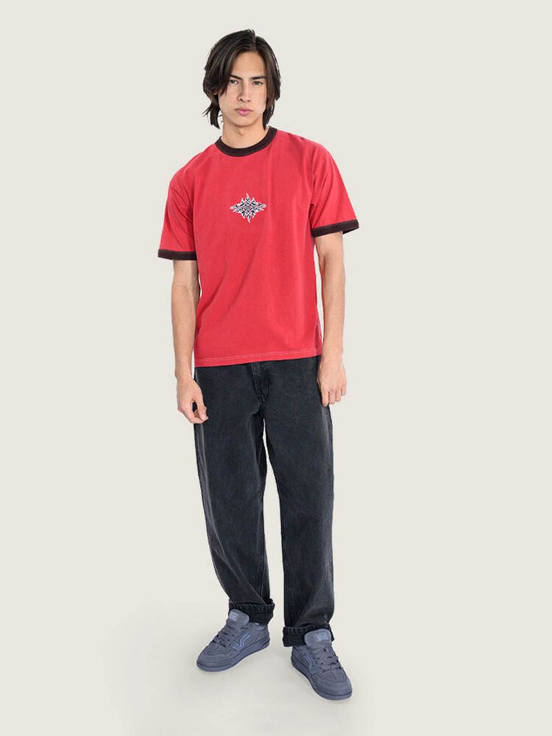 Polera M/C Hombre Flame Face Tee Beige/Crudo Vans