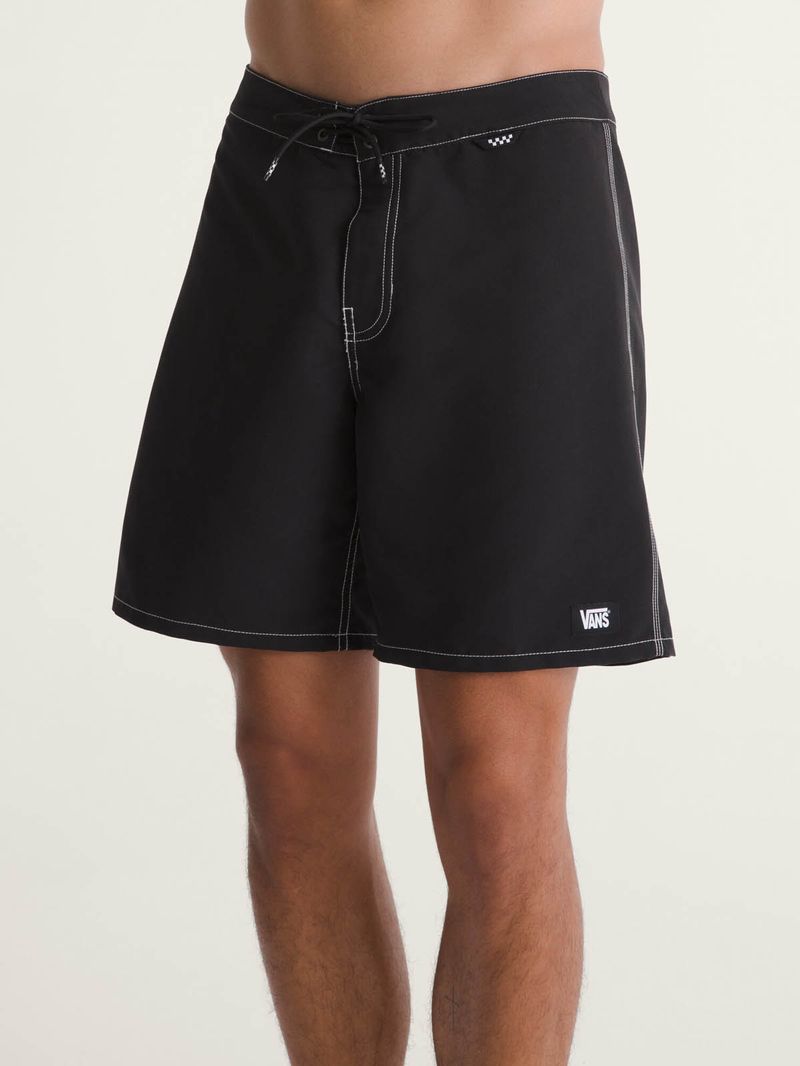Traje De Bano Hombre Everride Boardshort Negro Vans
