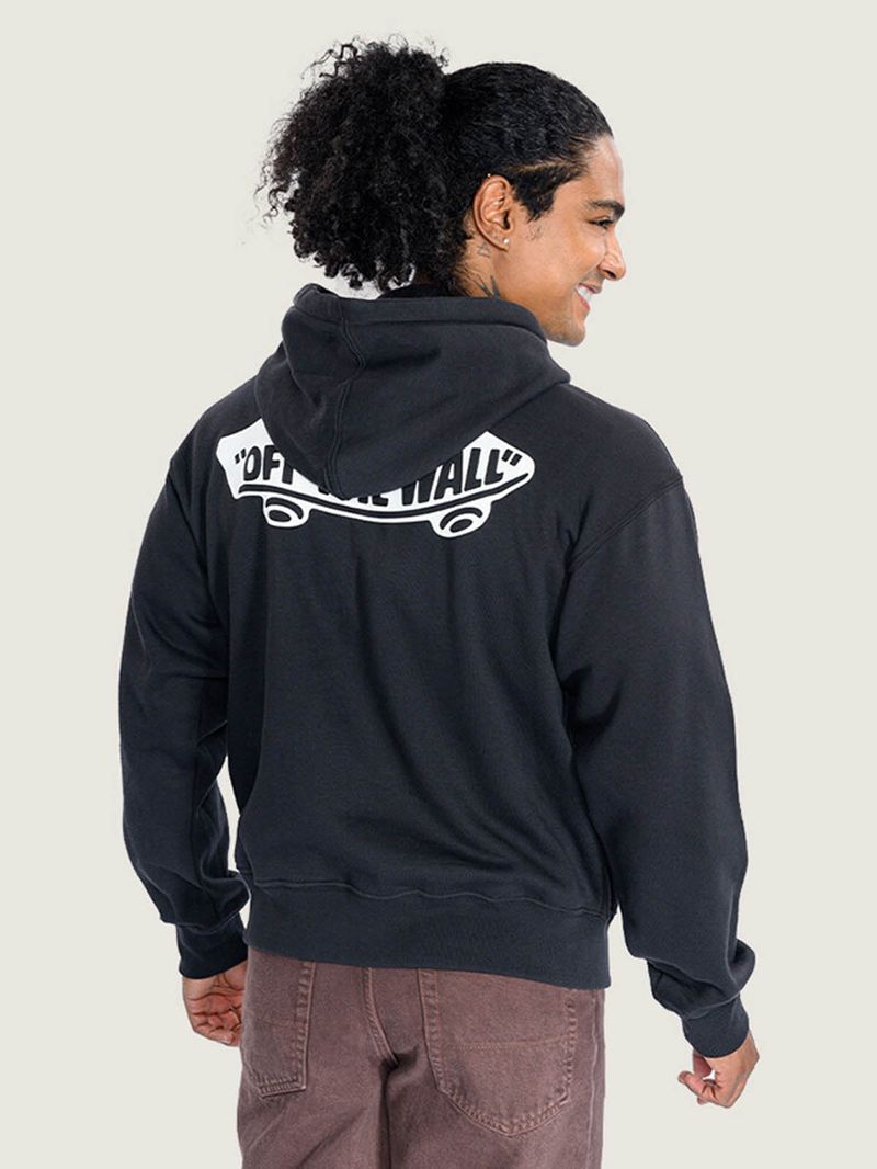 Poleron Hombre Double Standard Pull Negro Vans