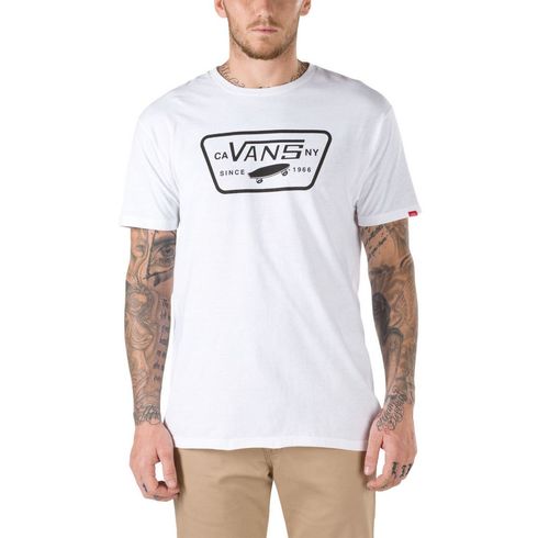 Polera Full Patch White-Black