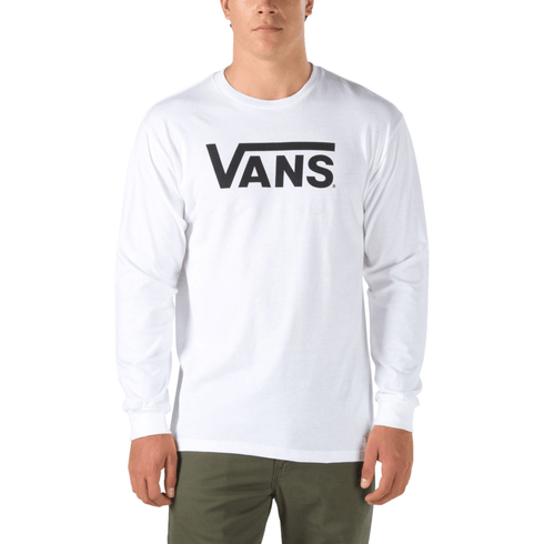 Polera Vans Classic Ls White-Black