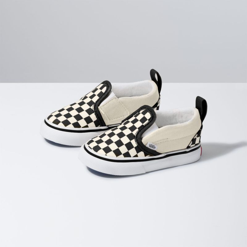 Zapatillas-Td-Slip-On-V-Toddler--1-4-años---Checkerboard--Black-White