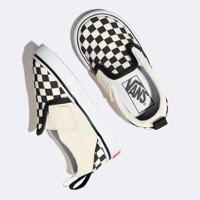 Zapatillas-Td-Slip-On-V-Toddler--1-4-años---Checkerboard--Black-White
