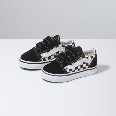 Zapatillas Td Old Skool V Toddler (1-4 años) (Primary Check) Black/White