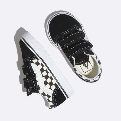 Zapatillas Td Old Skool V Toddler (1-4 años) (Primary Check) Black/White