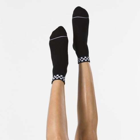 Calcetines Peek-A-Check Crew 6.5-10 1Pk Black