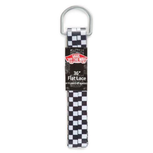 Cordones Checkerboard 91 cm Black White