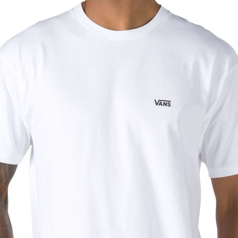 Polera-Left-Chest-Logo-Tee-White-Black