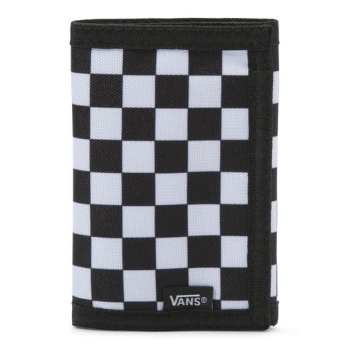 Billetera Slipped Black-White Check