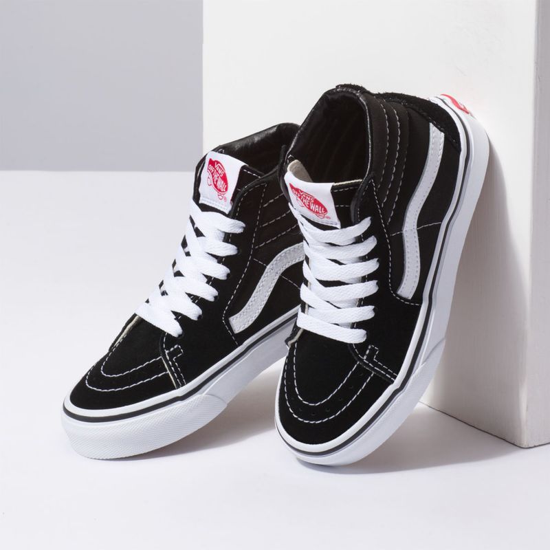 UY SK8-Hi Youth (5 - años) Black/True White - Vans