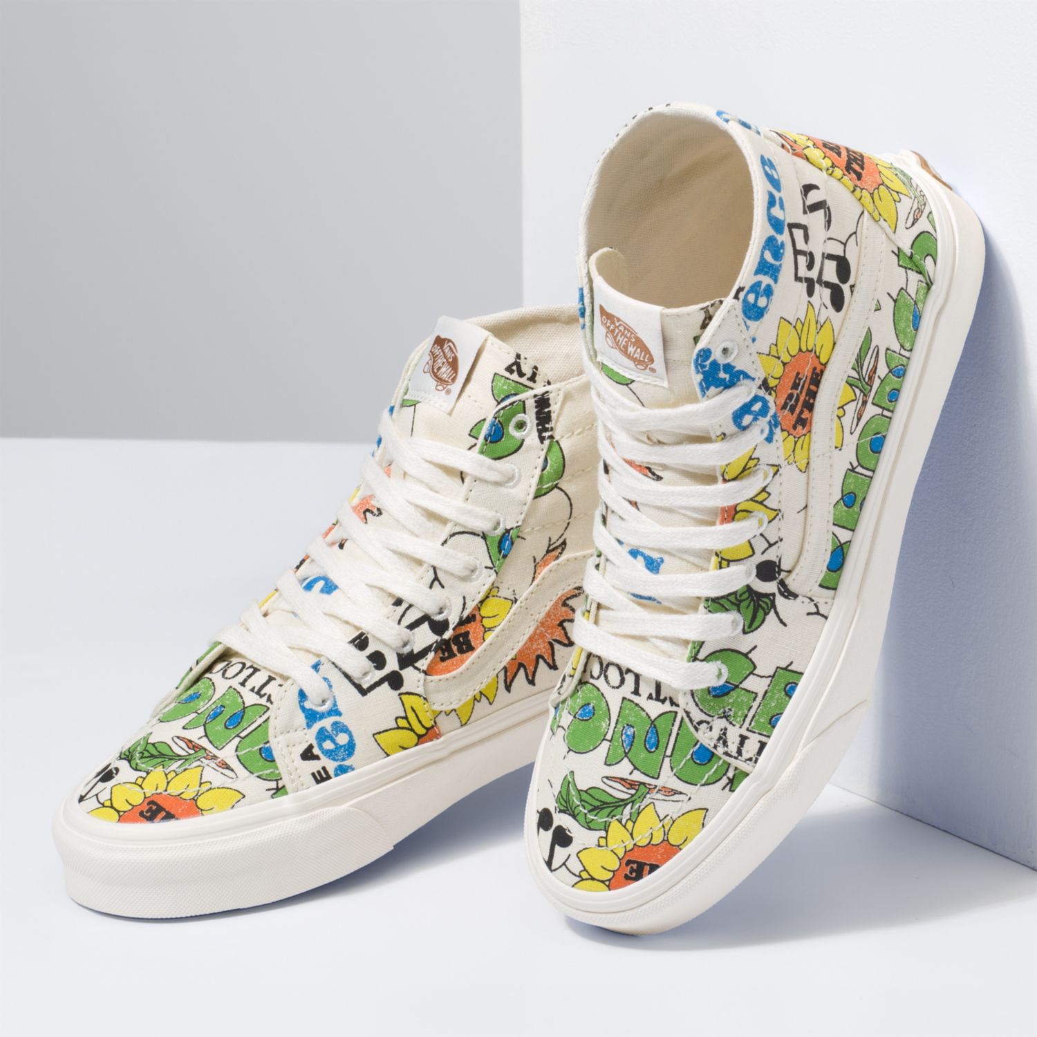 ua sk8 hi tapered in cornstalk & natural vans
