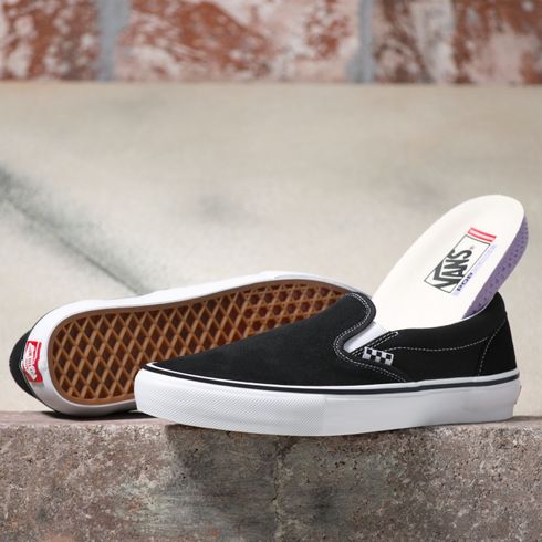 Zapatillas Mn Skate Slip-On Black/White