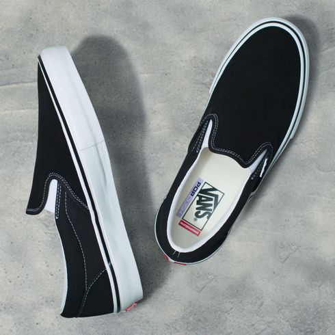 Zapatillas Mn Skate Slip-On Black/White