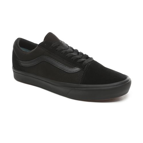 Vans negras 2024 mujer colegio