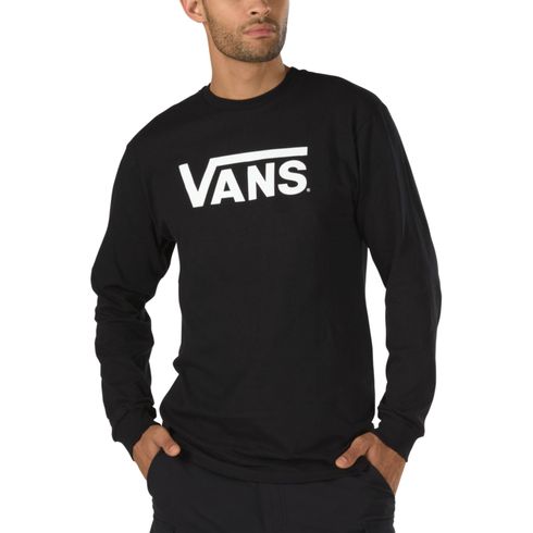 Polera Vans Classic Ls Black-White