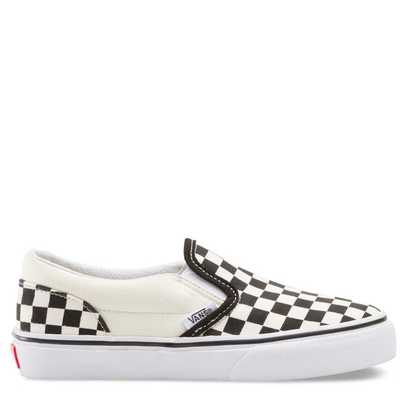 UY Classic Slip On Youth 5 12 a os Checkerboard Black Wht