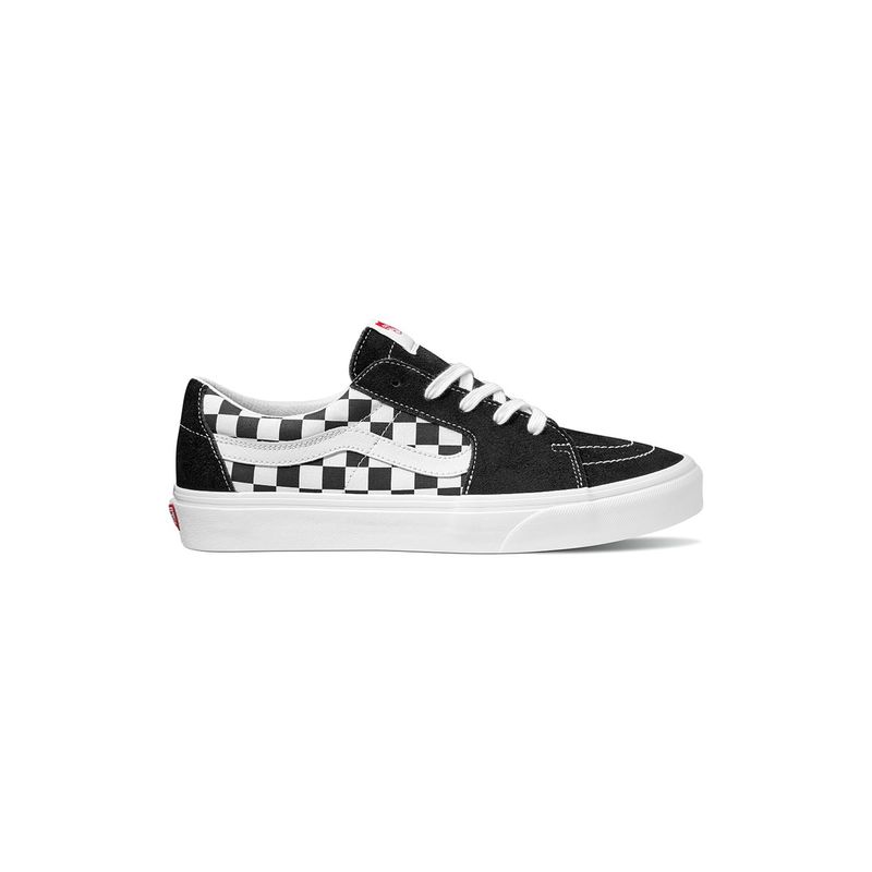 Zapatillas-Ua-Sk8-Low--Canvas-Suede--Black-Checkerboard