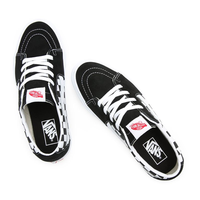 Zapatillas-Ua-Sk8-Low--Canvas-Suede--Black-Checkerboard
