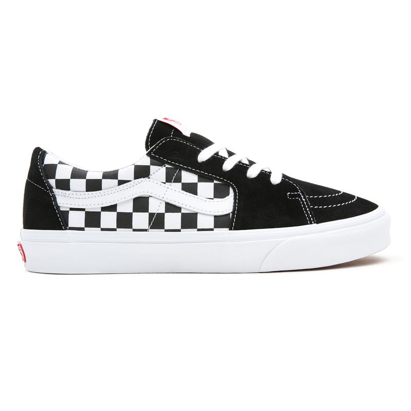 Zapatillas-Ua-Sk8-Low--Canvas-Suede--Black-Checkerboard