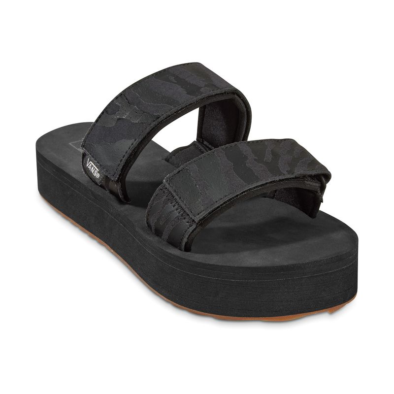 Sandalias Wm Cayucas Slide Mega Platform Tiger Shell True Black