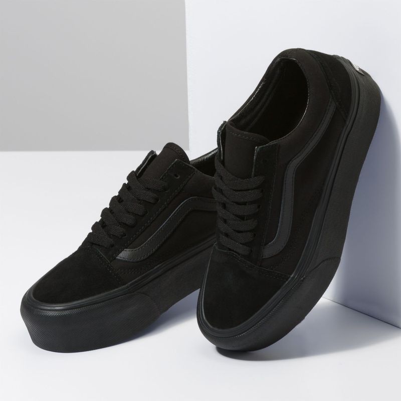 Vans old cheap skool plataforma negras