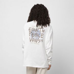Polera Earth Peace Vans Oversized LS Tee Marshmallow