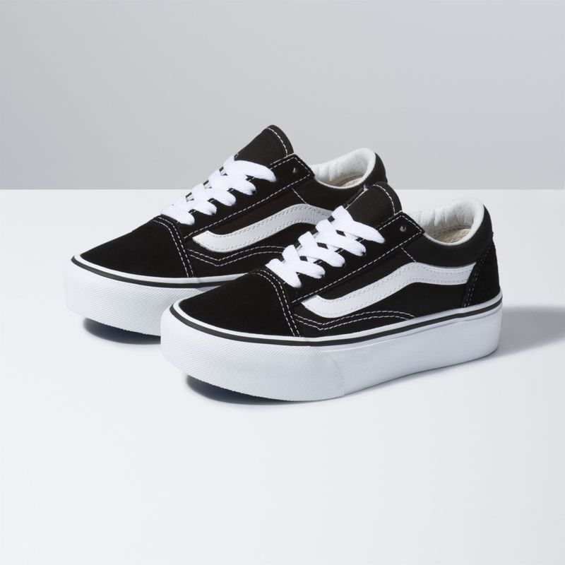 Zapatillas Uy Old Skool Platform 5 12 A os Black True White Vans