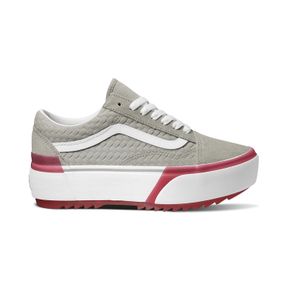 Zapatillas UA Old Skool Stacked Suede Emboss Grey/Pink
