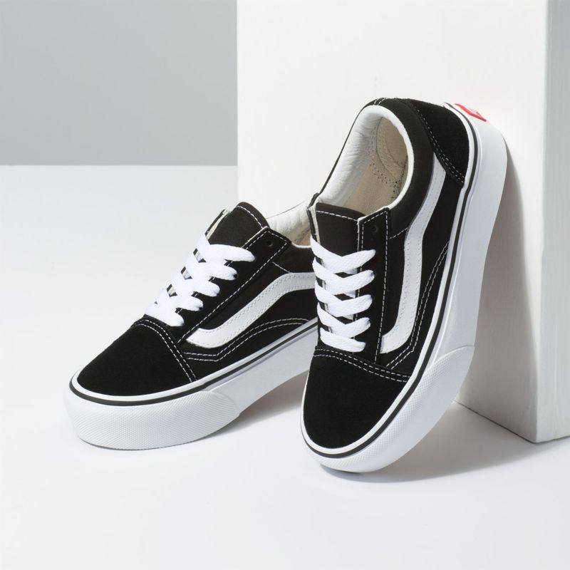 Vans old cheap skool plataforma niño