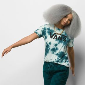 Polera Logo Wash Crew Deep Teal