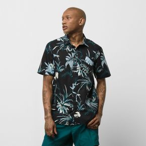 Camisa Back Bay SS Woven Shirt Black-Deep Teal