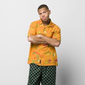 Camisa Fatal Floral SS Woven Shirt Golden Yellow