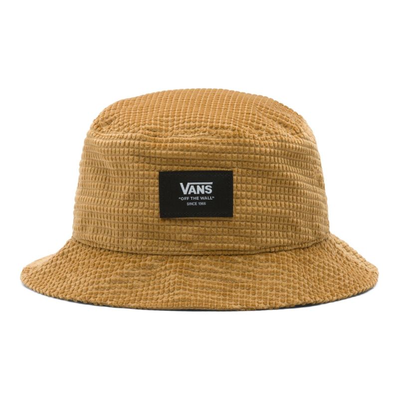 Gorro-Vans-Patch-Bucket-Bone-Brown