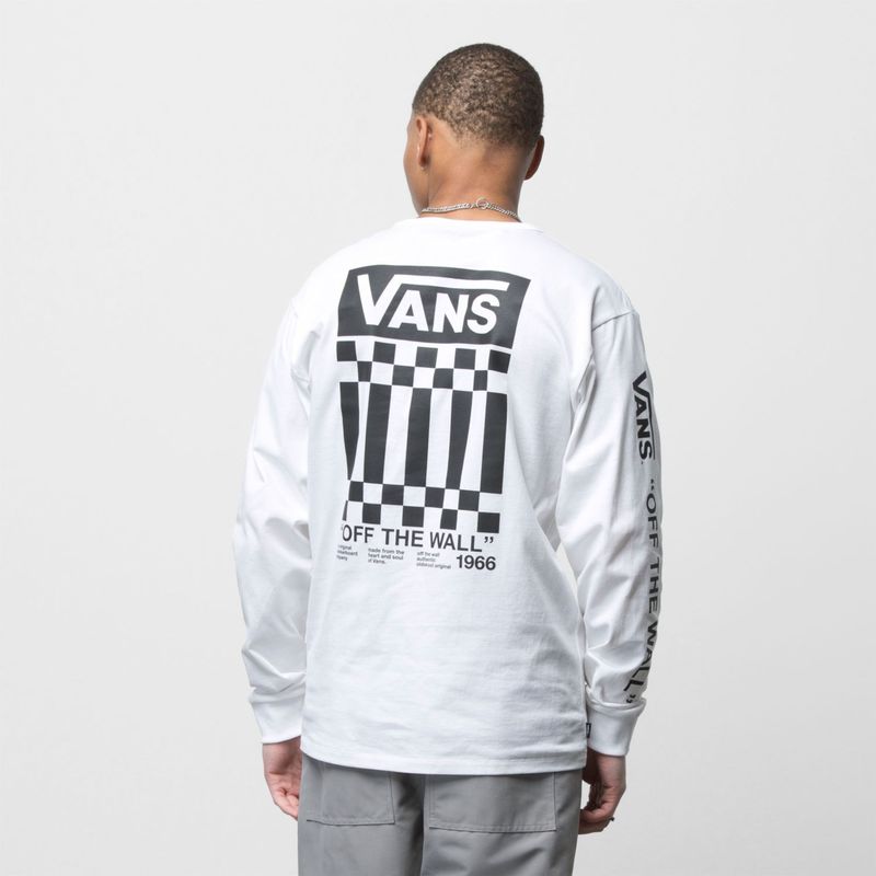 Polera vans manga discount larga