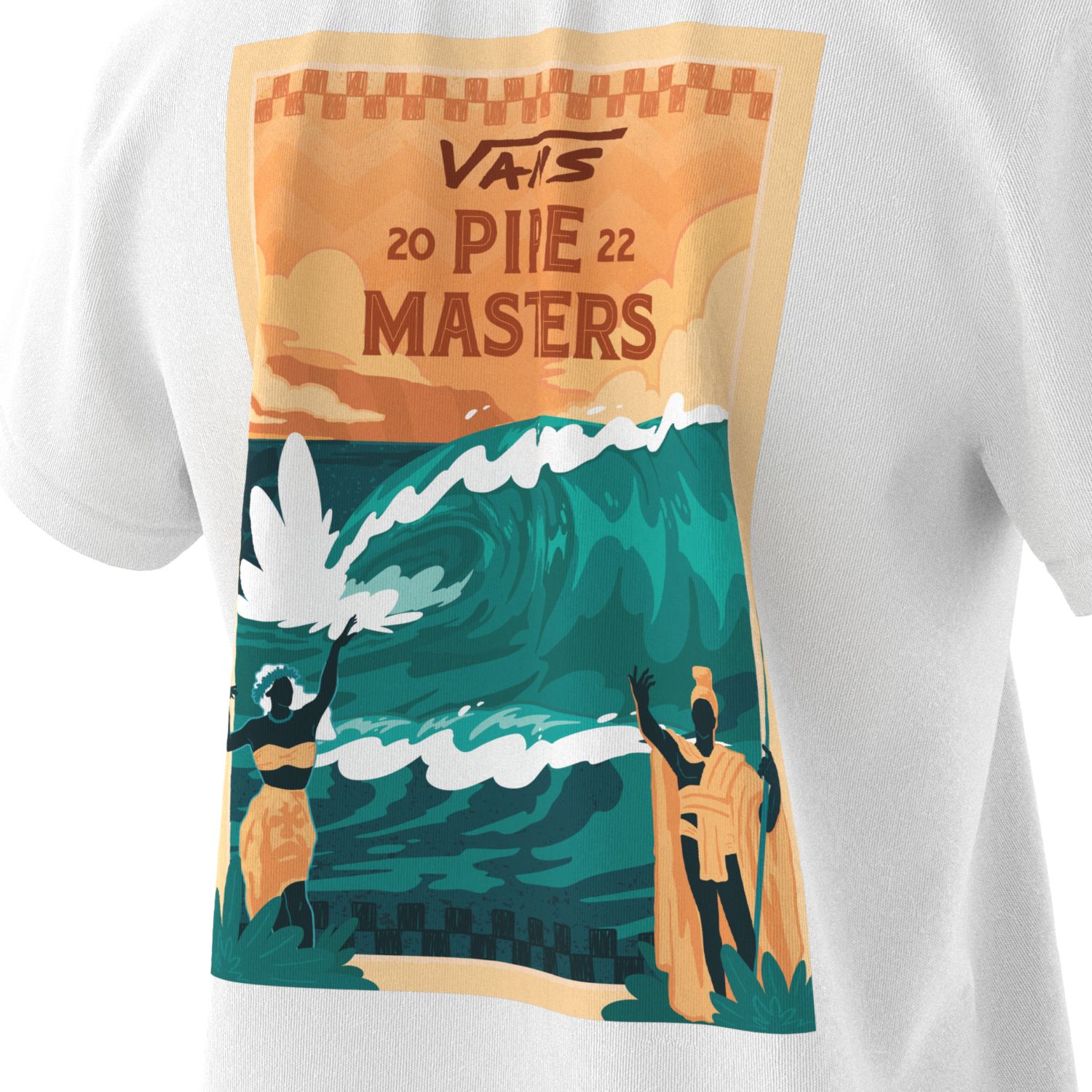 Polera 2022 Pipe Masters Ss Crew WhiteVans Chile