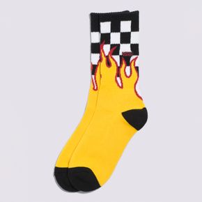 Calcetines Flame Checkin Crew Black-White