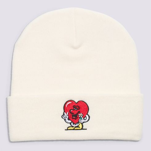 Gorro Valentines Tall Cuff Beanie Antique White