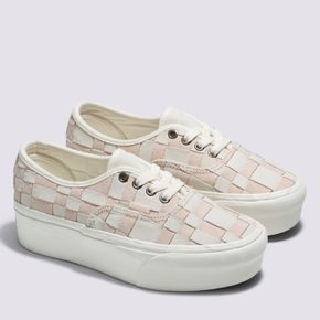 Zapatillas UA Authentic Stackform Woven Check White/Pink