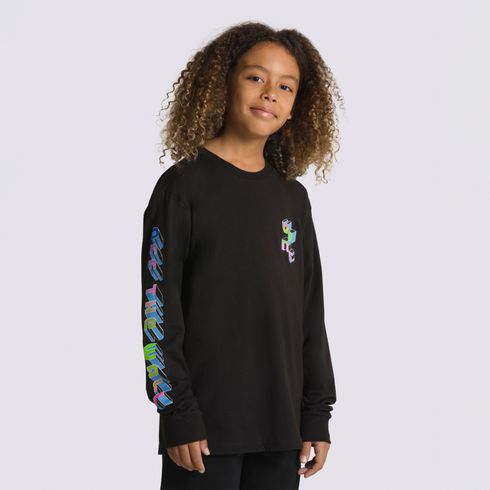 Polera Digital Flash LS (8-14 Años) Black