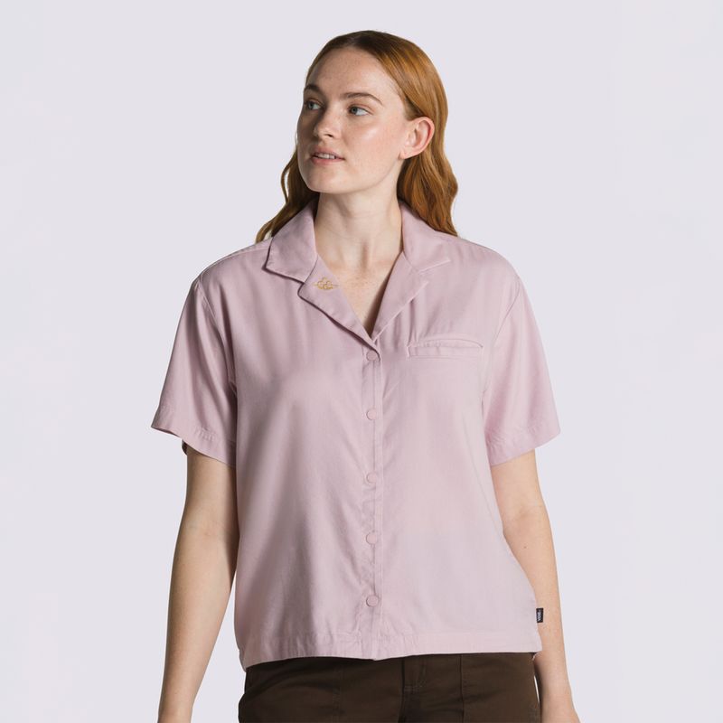 Polera Karina Ss Woven Keepsake Lilac Vans Chile