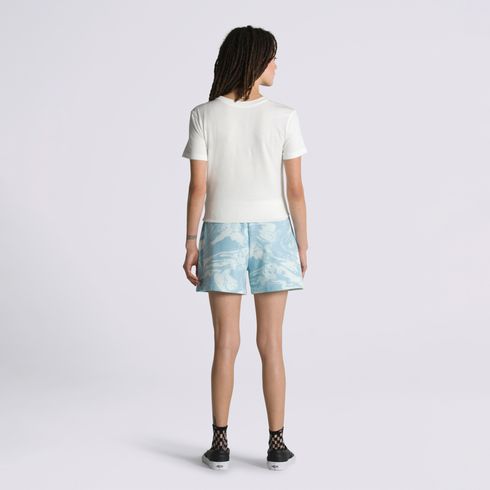 Pantalón Marble Print Short Blue Glow
