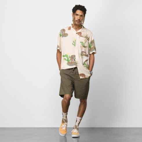 Short MN Range Relaxed Elastic Short Grape Leaf
