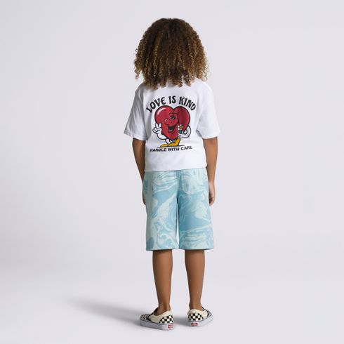 Pantalón Marble Fleece Short (8-14 Años) Blue Glow