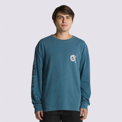 Polera DTI Logo Ls Tee II Vans Teal