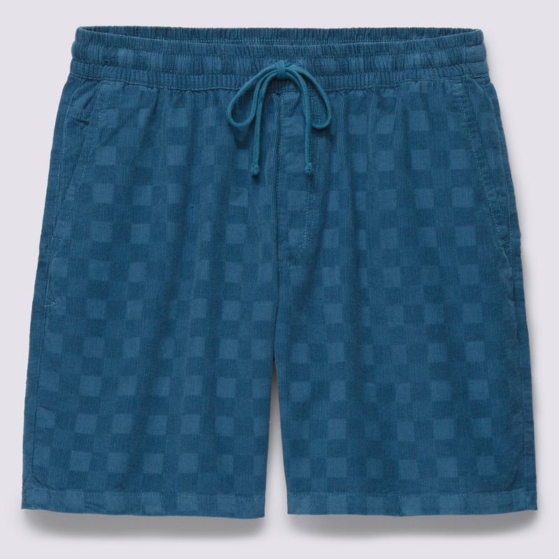 Short Range Check Cord Loose E Waist Short Vans Teal