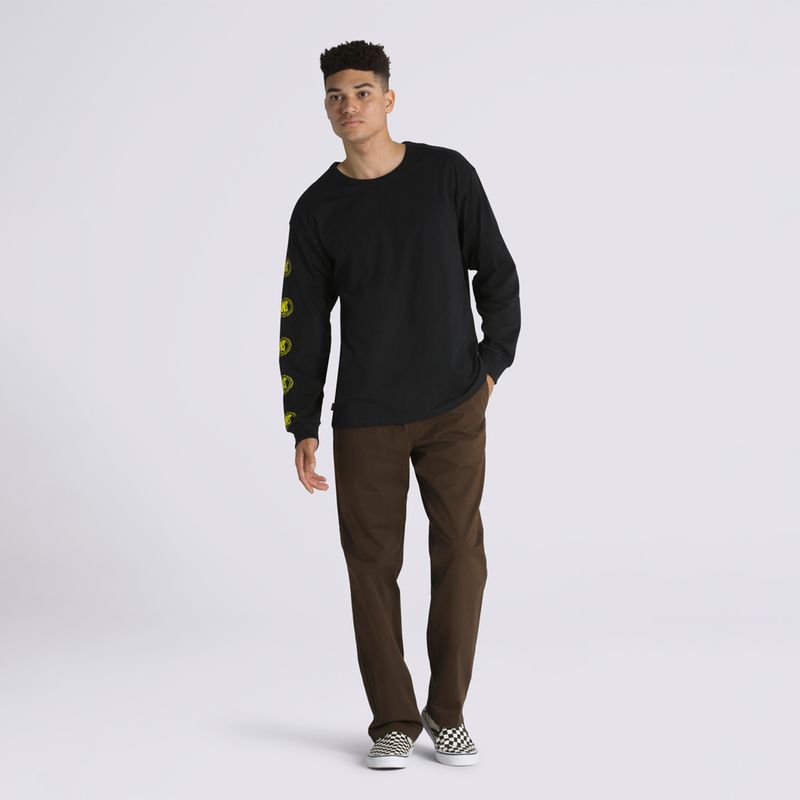 Polera-Off-The-Wall-Gradient-Logo-Loose-Ls-Tee-Black