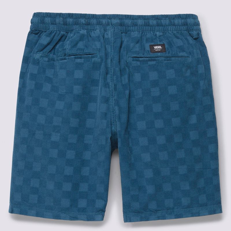 Short Range Check Cord Loose E Waist Short Vans Teal